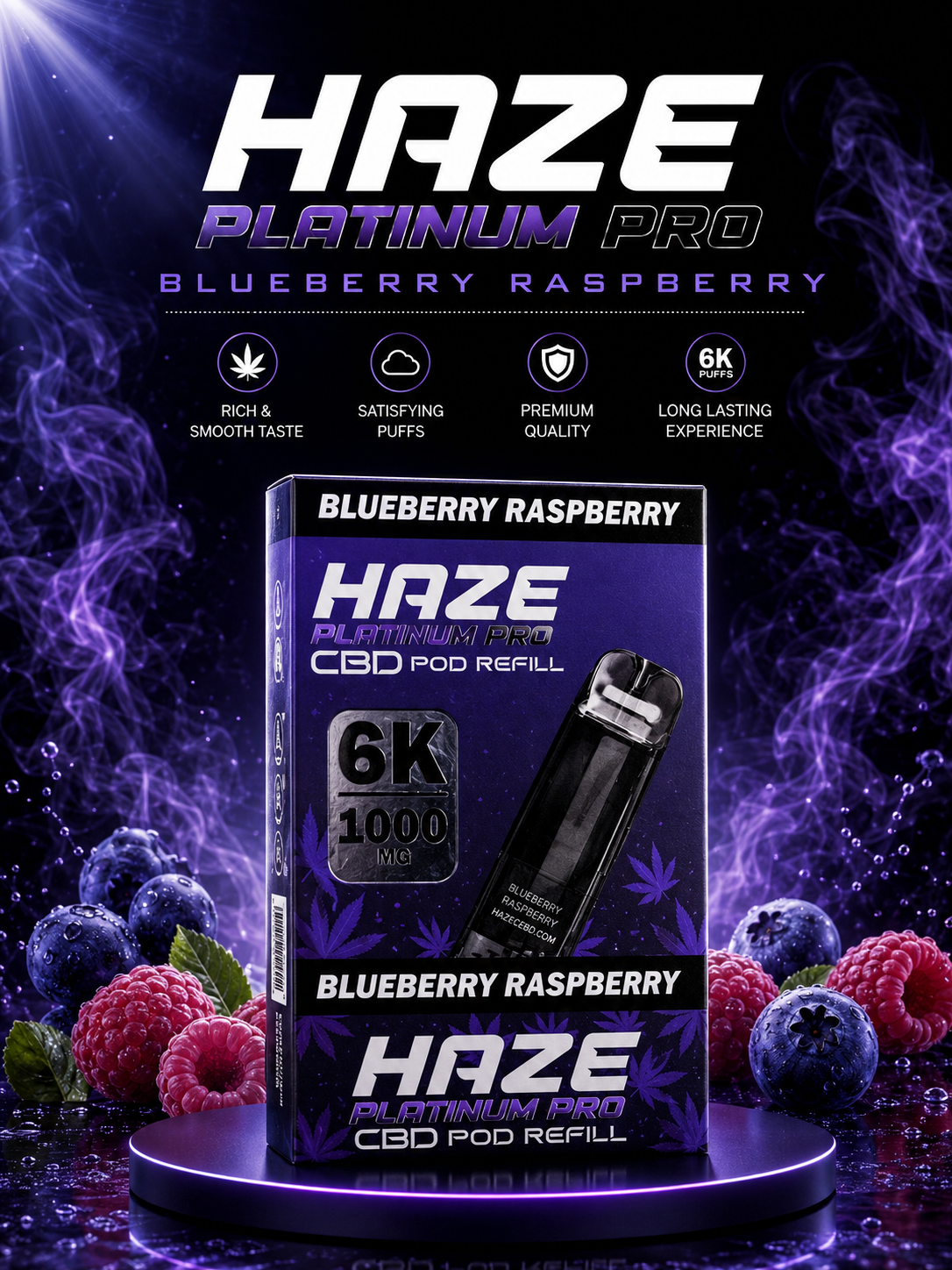 Haze Platinum Pro CBD Pod Refill